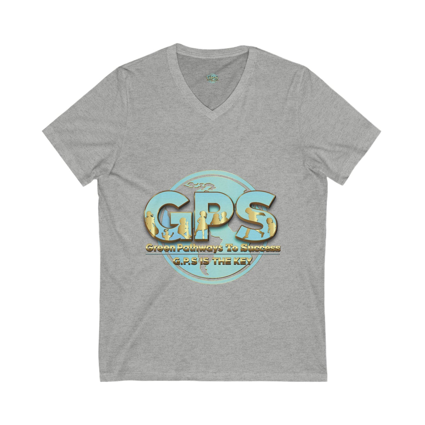 Unisex Jersey Short Sleeve V-Neck Tee - GPS-1