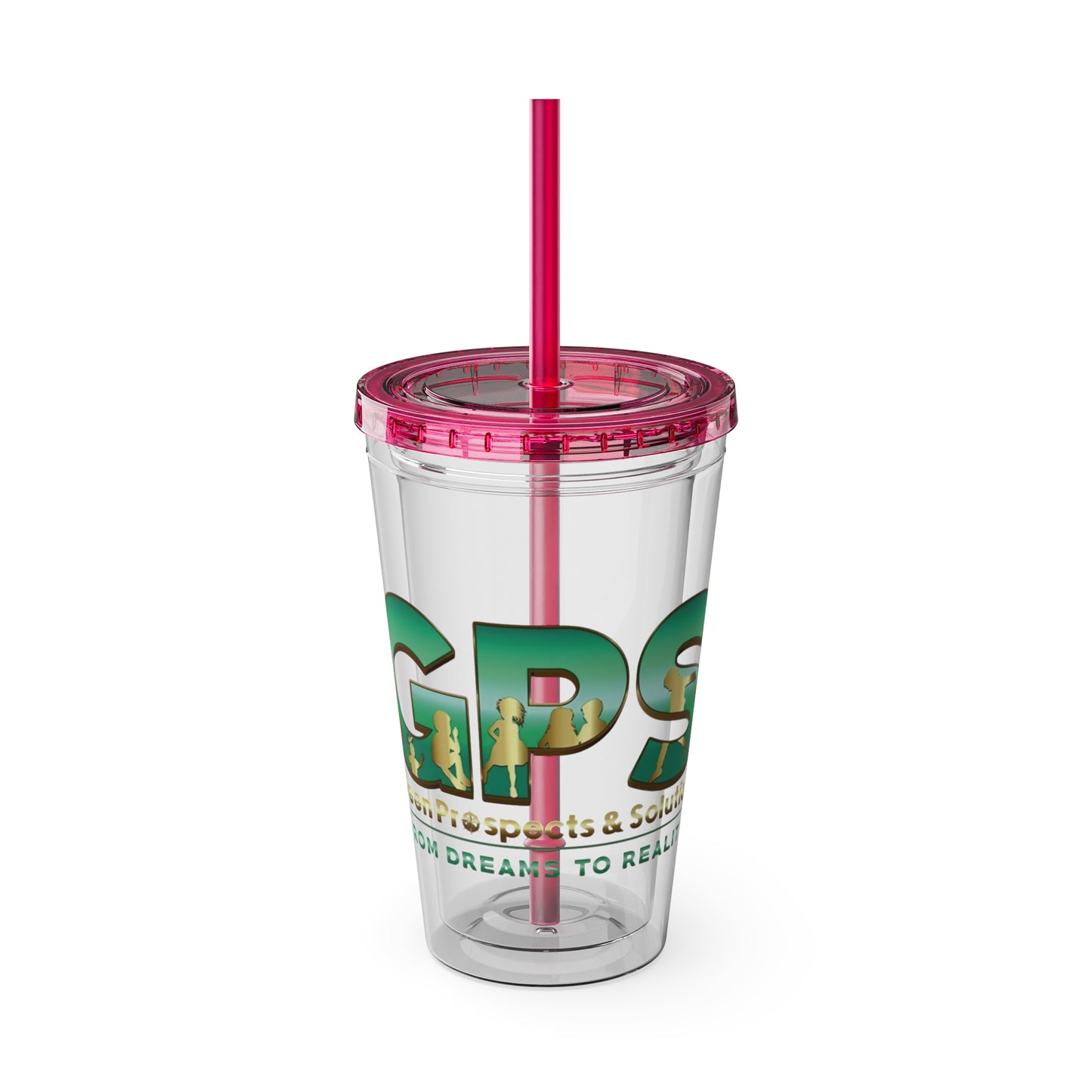 Sunsplash Tumbler with Straw, 16oz - GPS-2