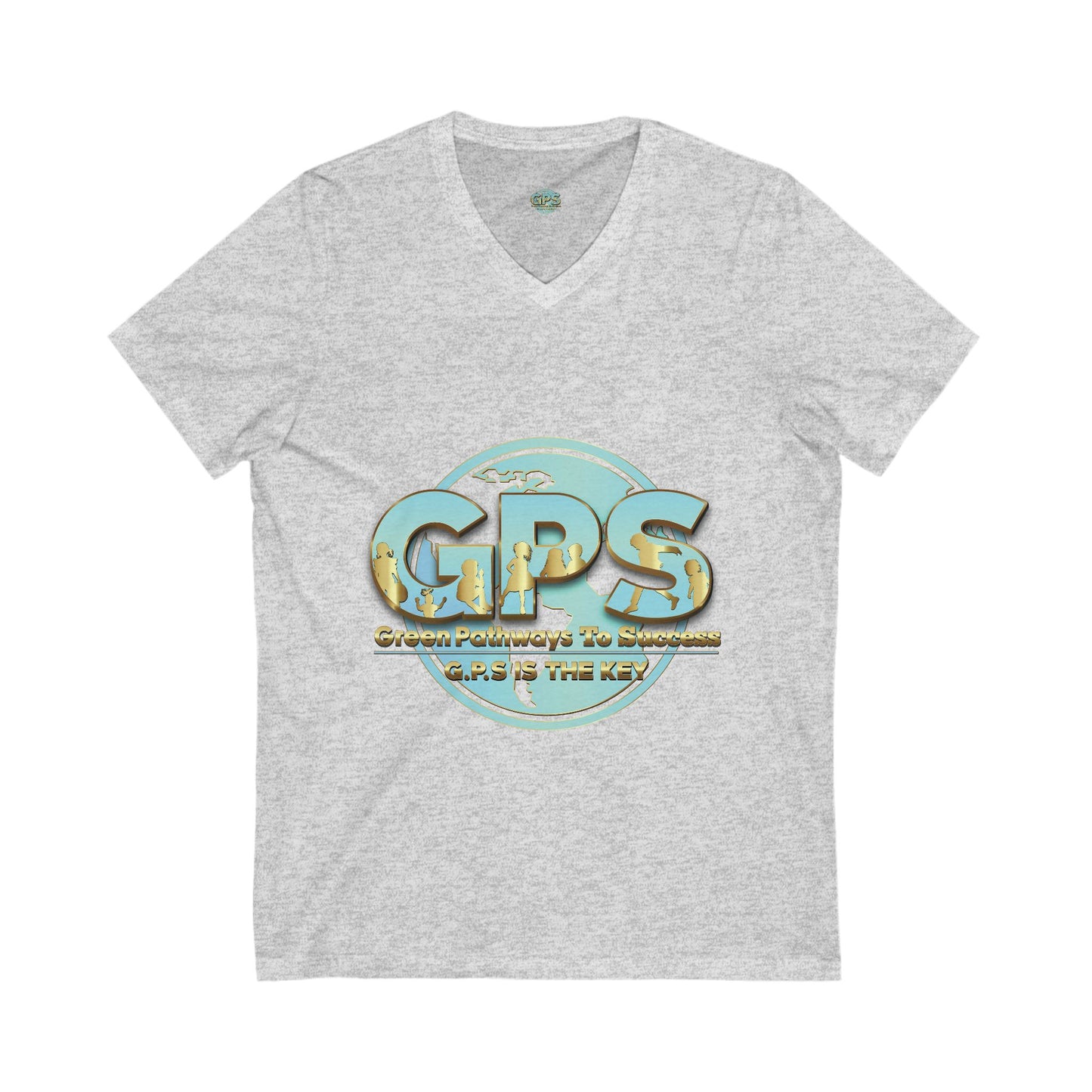 Unisex Jersey Short Sleeve V-Neck Tee - GPS-1