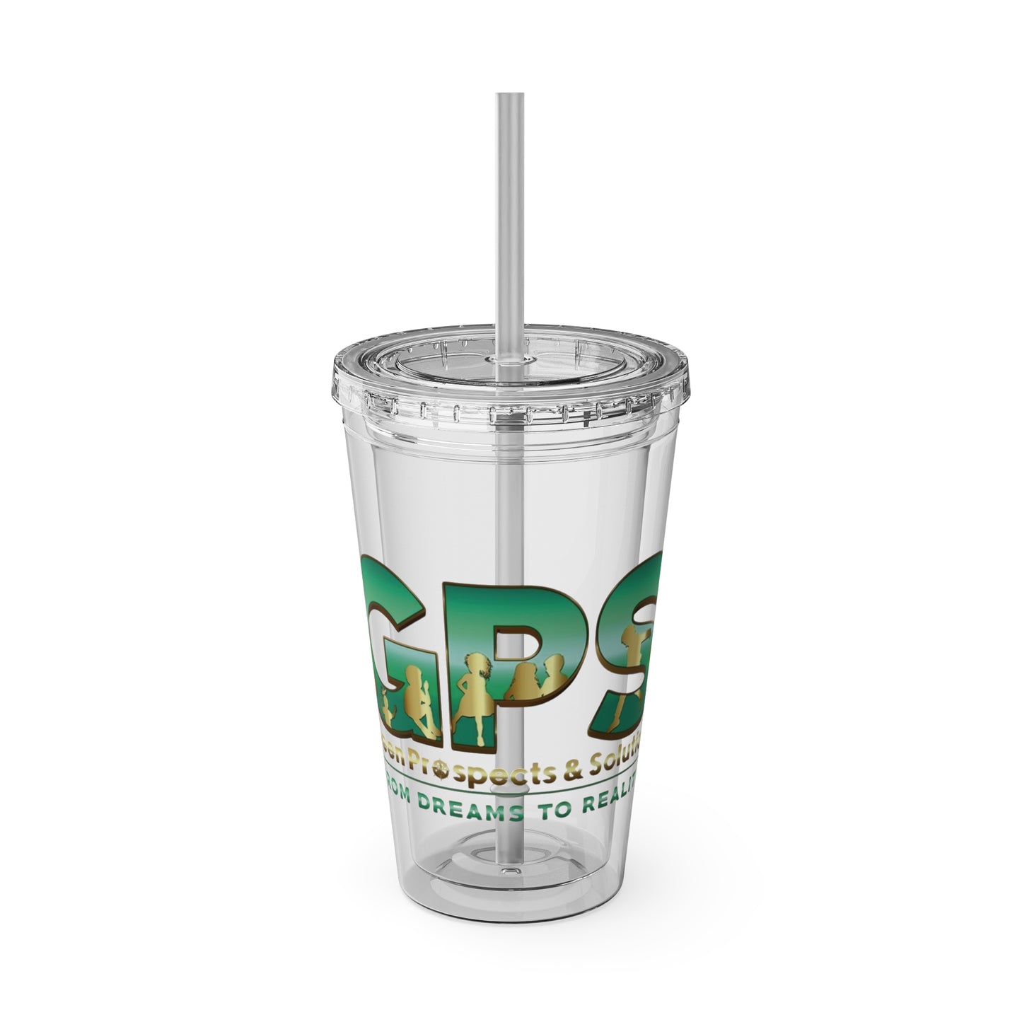 Sunsplash Tumbler with Straw, 16oz - GPS-2