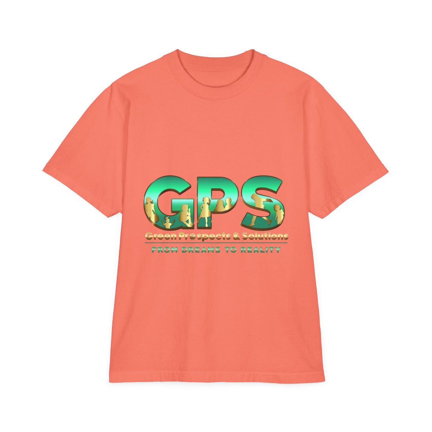 Unisex Garment-Dyed  Drop-Shoulder T-Shirt - GPS-2
