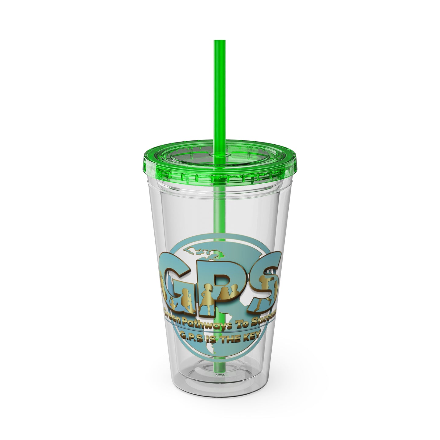 Sunsplash Tumbler with Straw, 16oz - GPS-1