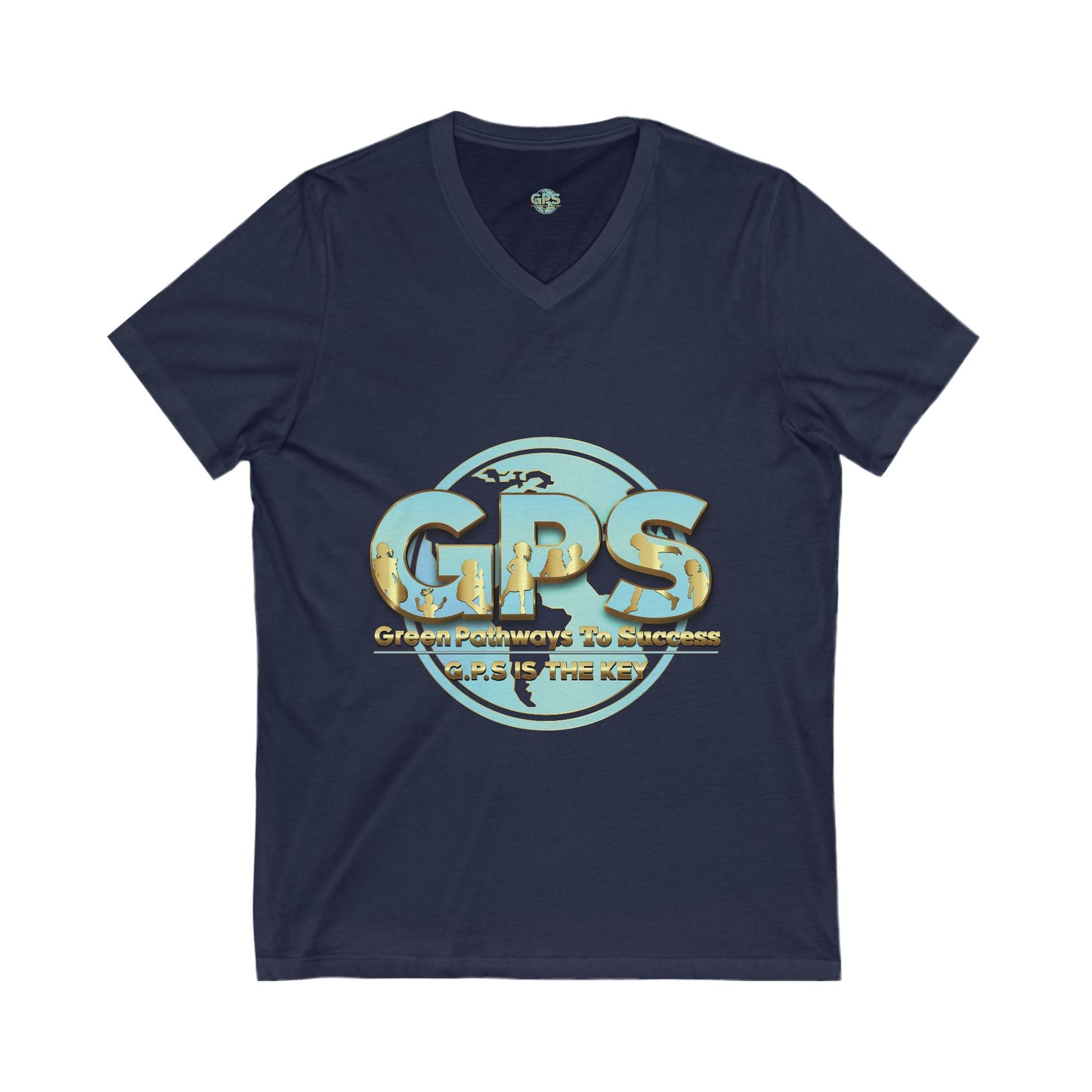 Unisex Jersey Short Sleeve V-Neck Tee - GPS-1