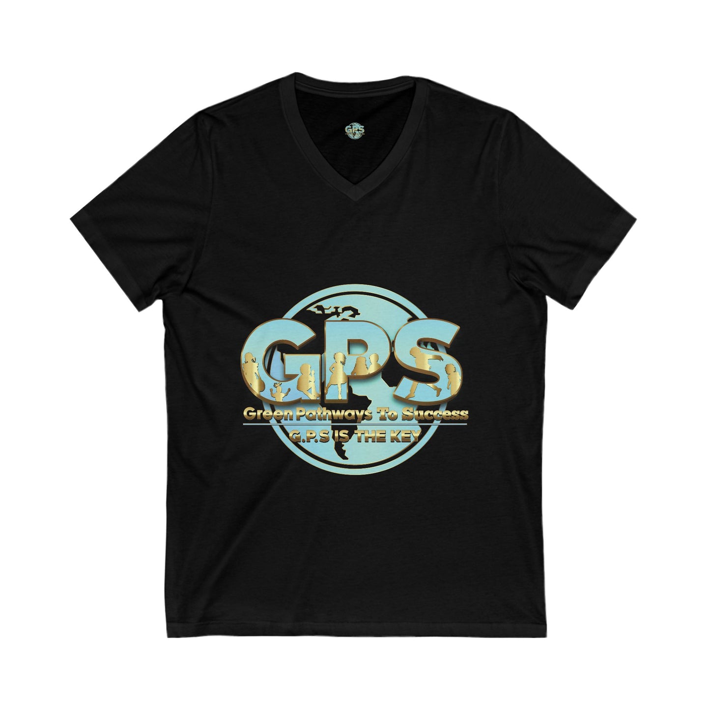 Unisex Jersey Short Sleeve V-Neck Tee - GPS-1