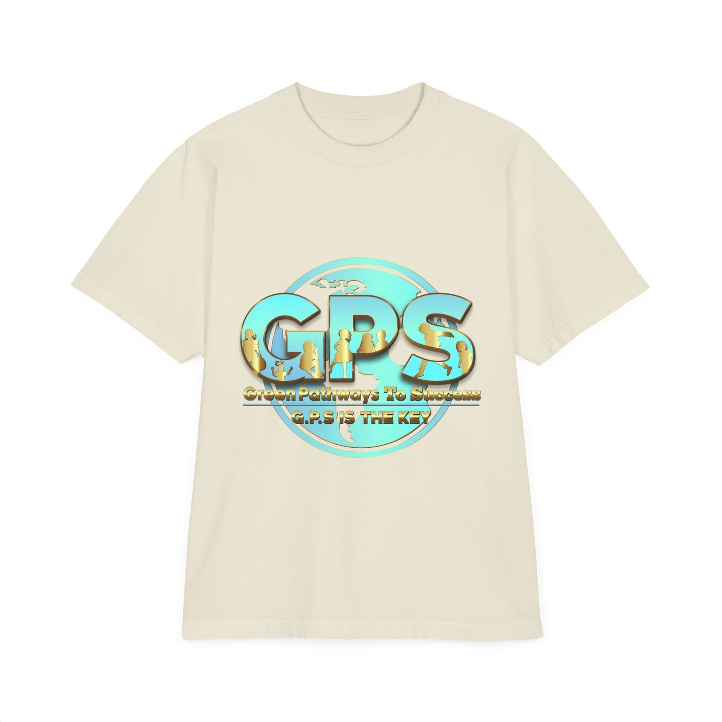 Unisex Garment-Dyed  Drop-Shoulder T-Shirt - GPS-1