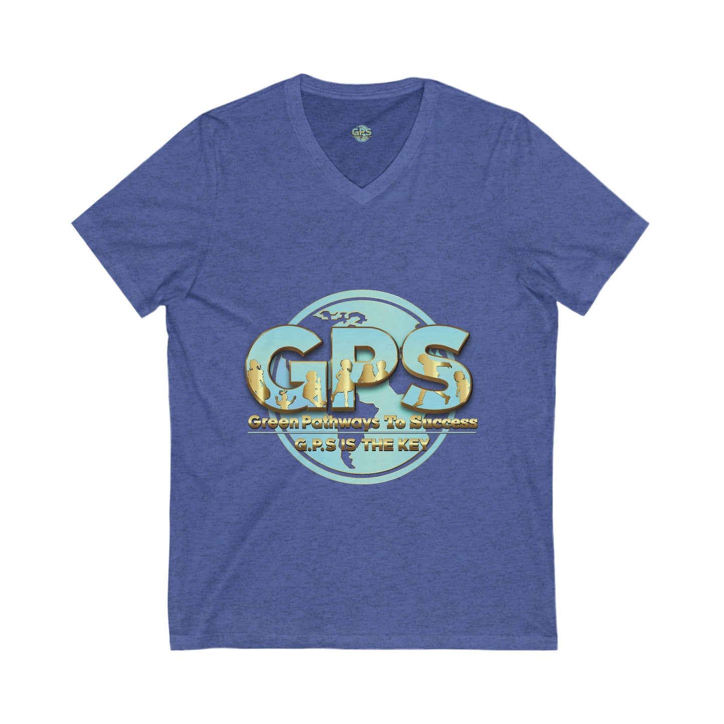 Unisex Jersey Short Sleeve V-Neck Tee - GPS-1