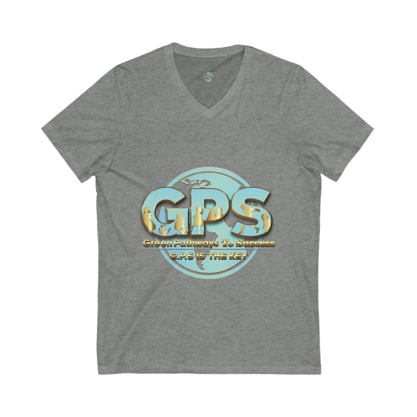 Unisex Jersey Short Sleeve V-Neck Tee - GPS-1