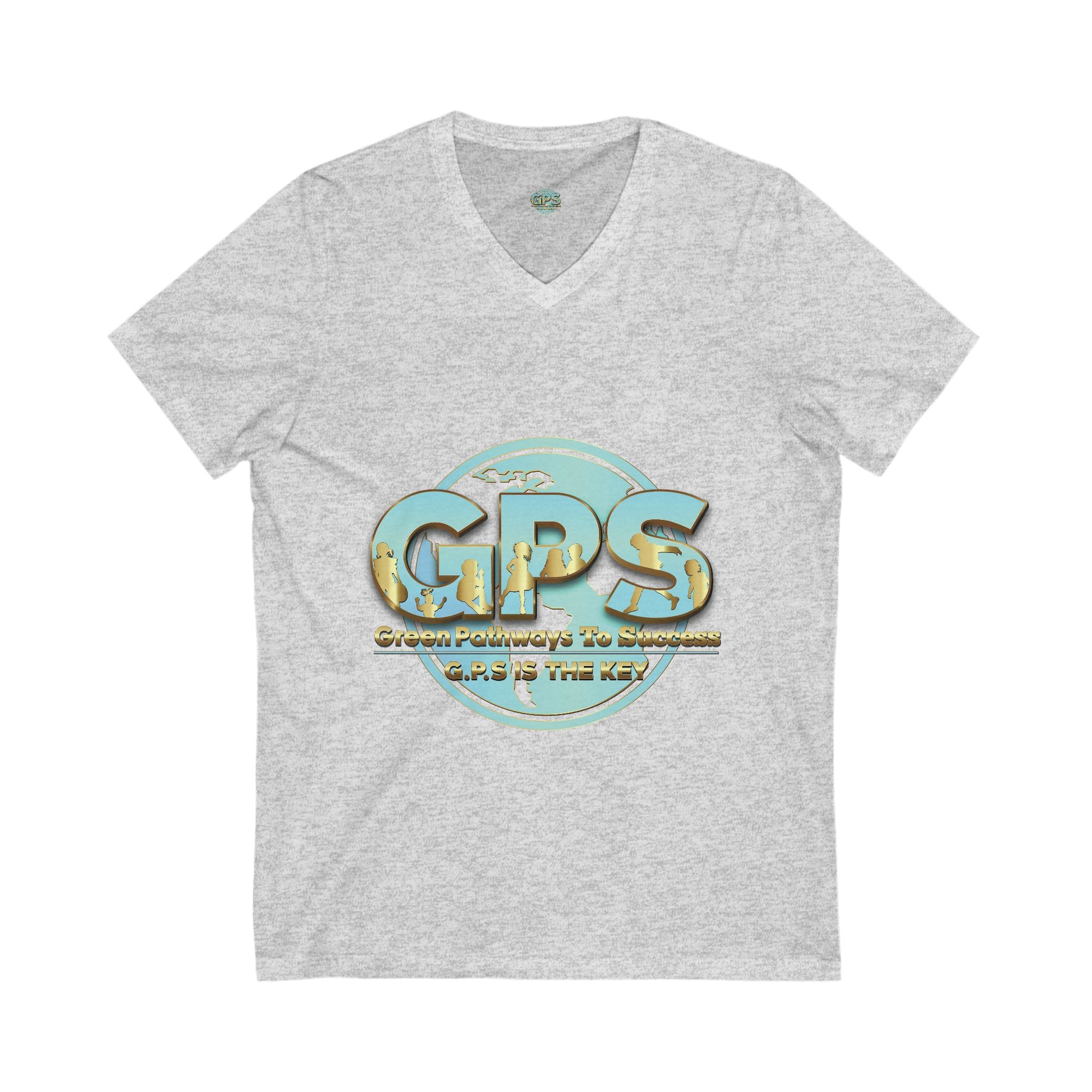 Unisex Jersey Short Sleeve V-Neck Tee - GPS-1
