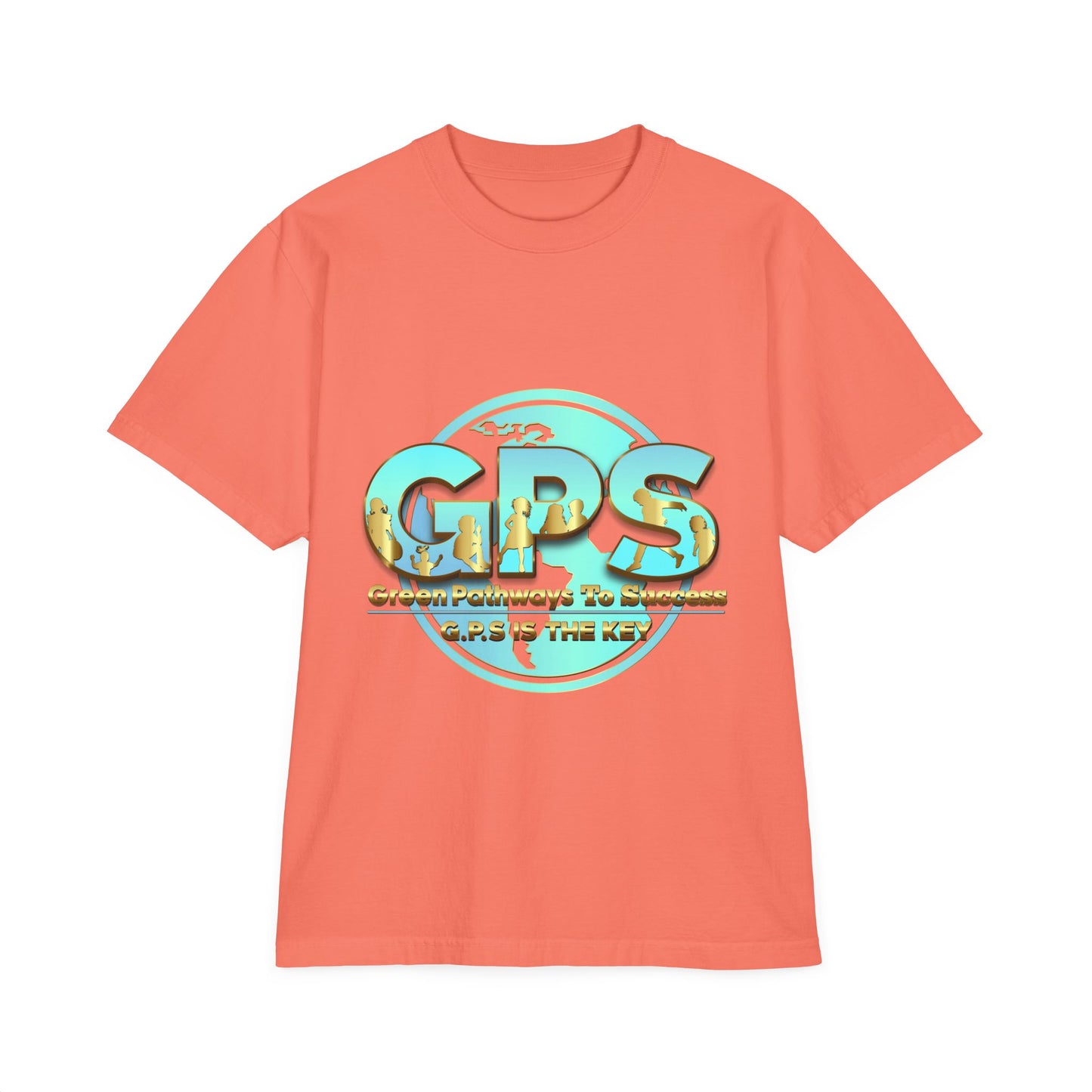 Unisex Garment-Dyed  Drop-Shoulder T-Shirt - GPS-1