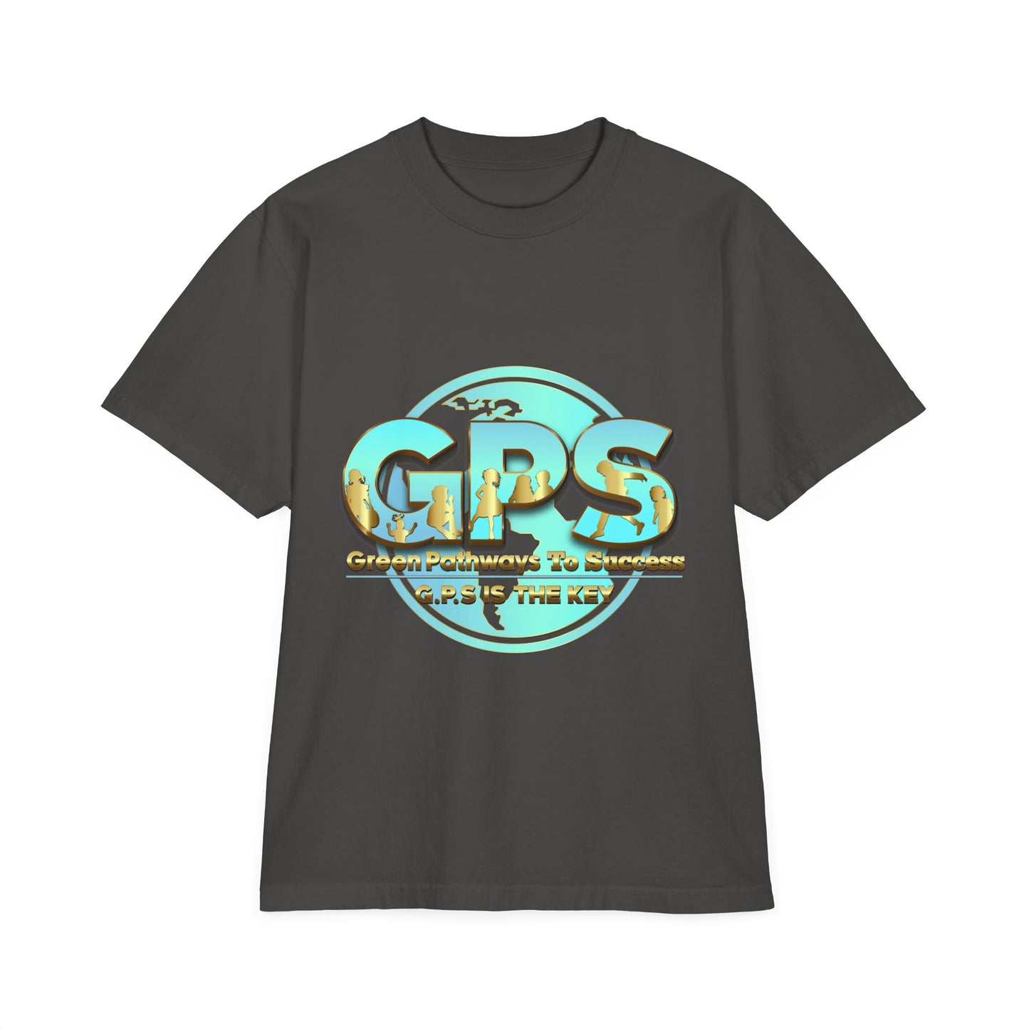 Unisex Garment-Dyed  Drop-Shoulder T-Shirt - GPS-1