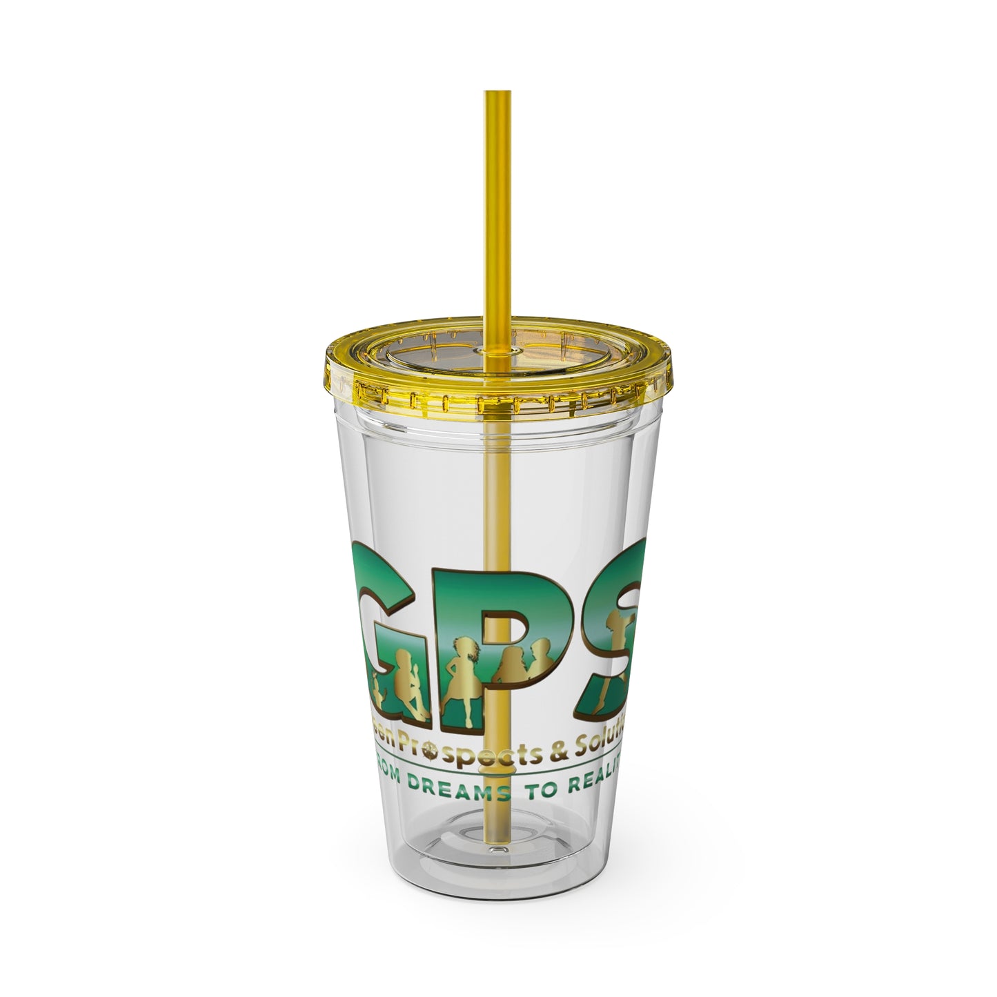 Sunsplash Tumbler with Straw, 16oz - GPS-2