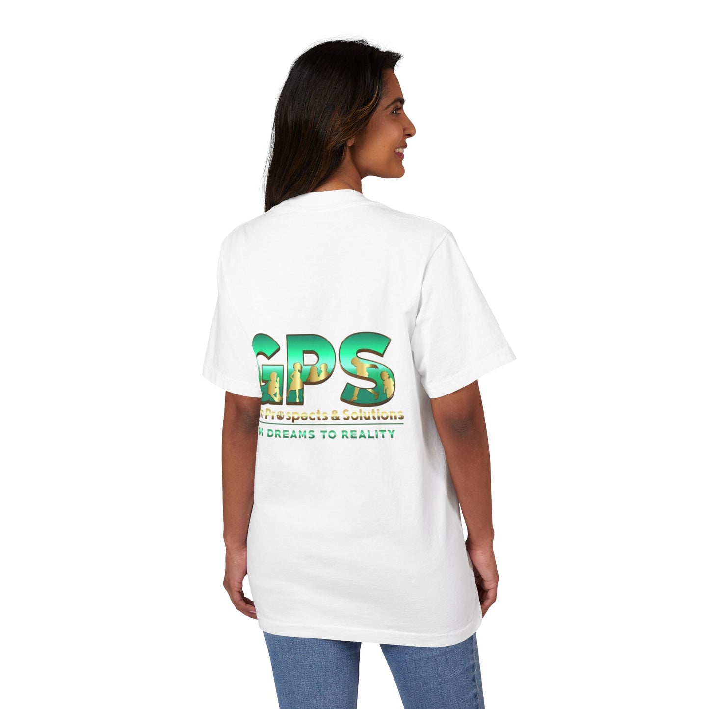 Unisex Garment-Dyed  Drop-Shoulder T-Shirt - GPS-2