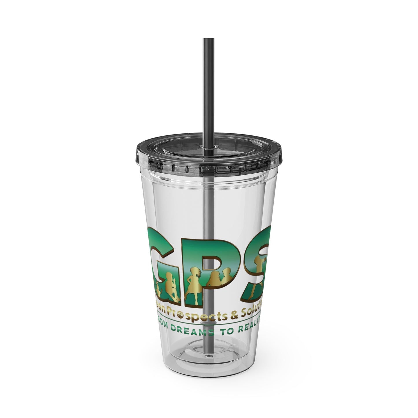 Sunsplash Tumbler with Straw, 16oz - GPS-2