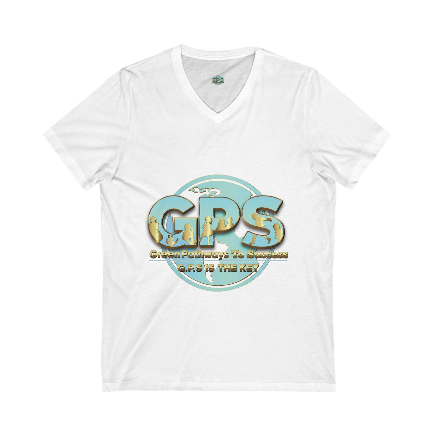 Unisex Jersey Short Sleeve V-Neck Tee - GPS-1