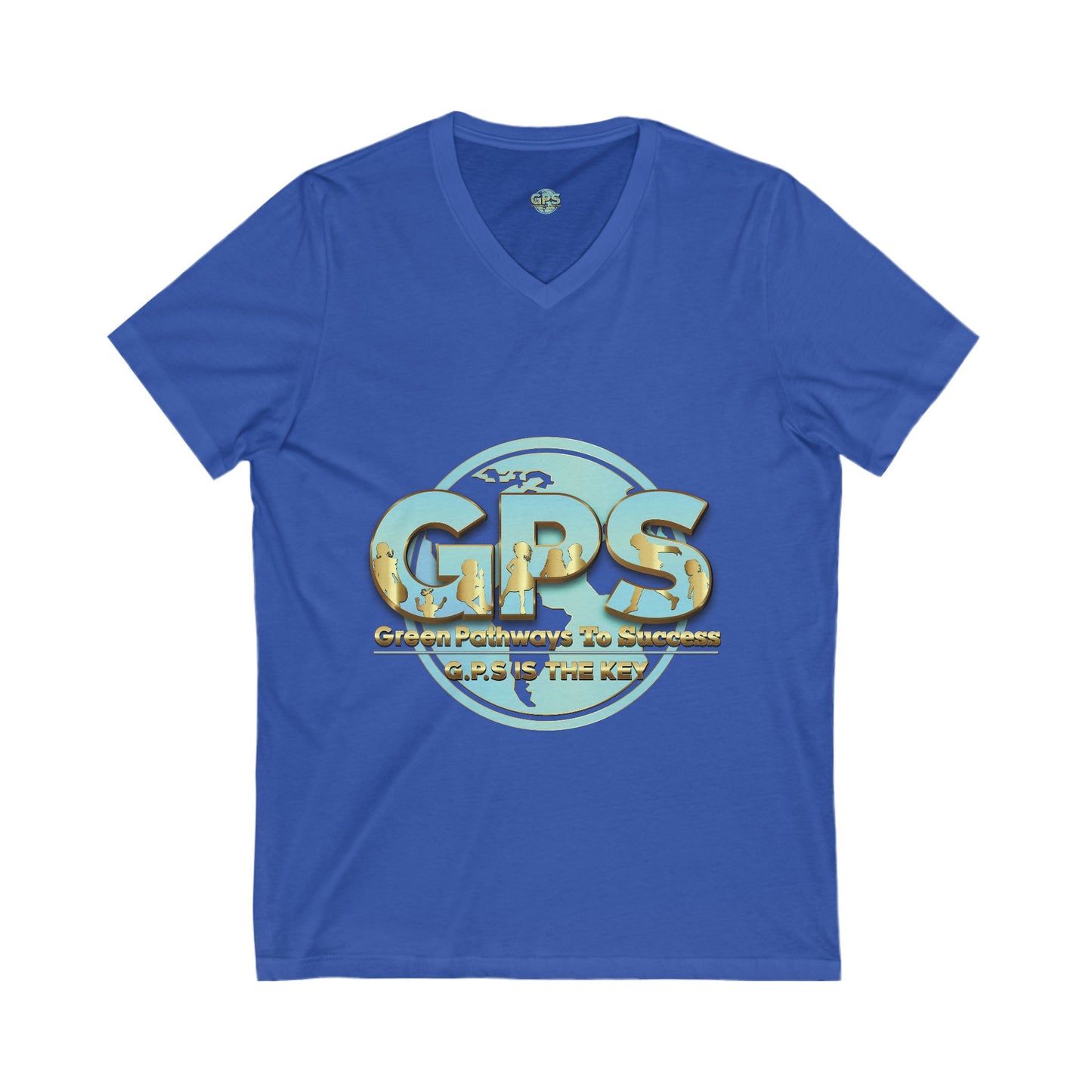 Unisex Jersey Short Sleeve V-Neck Tee - GPS-1