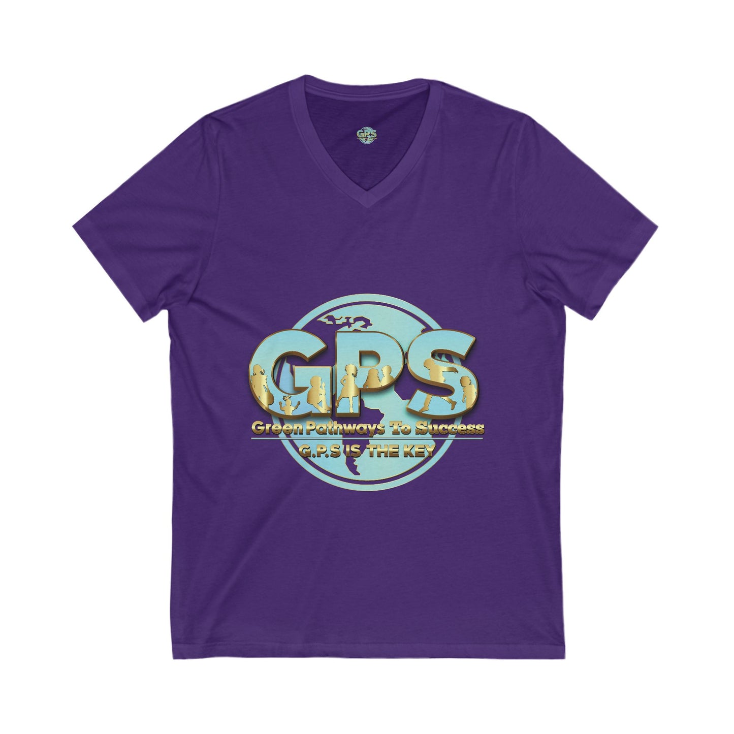 Unisex Jersey Short Sleeve V-Neck Tee - GPS-1