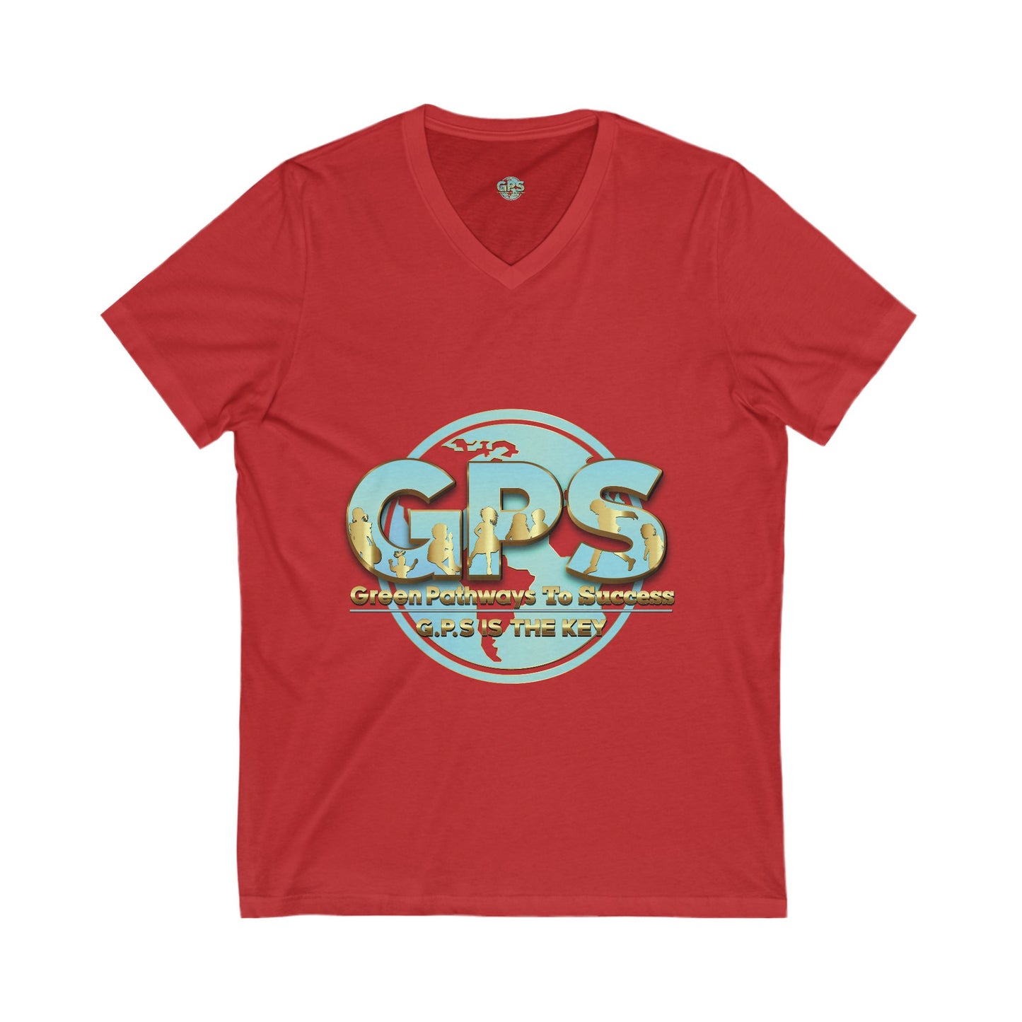 Unisex Jersey Short Sleeve V-Neck Tee - GPS-1