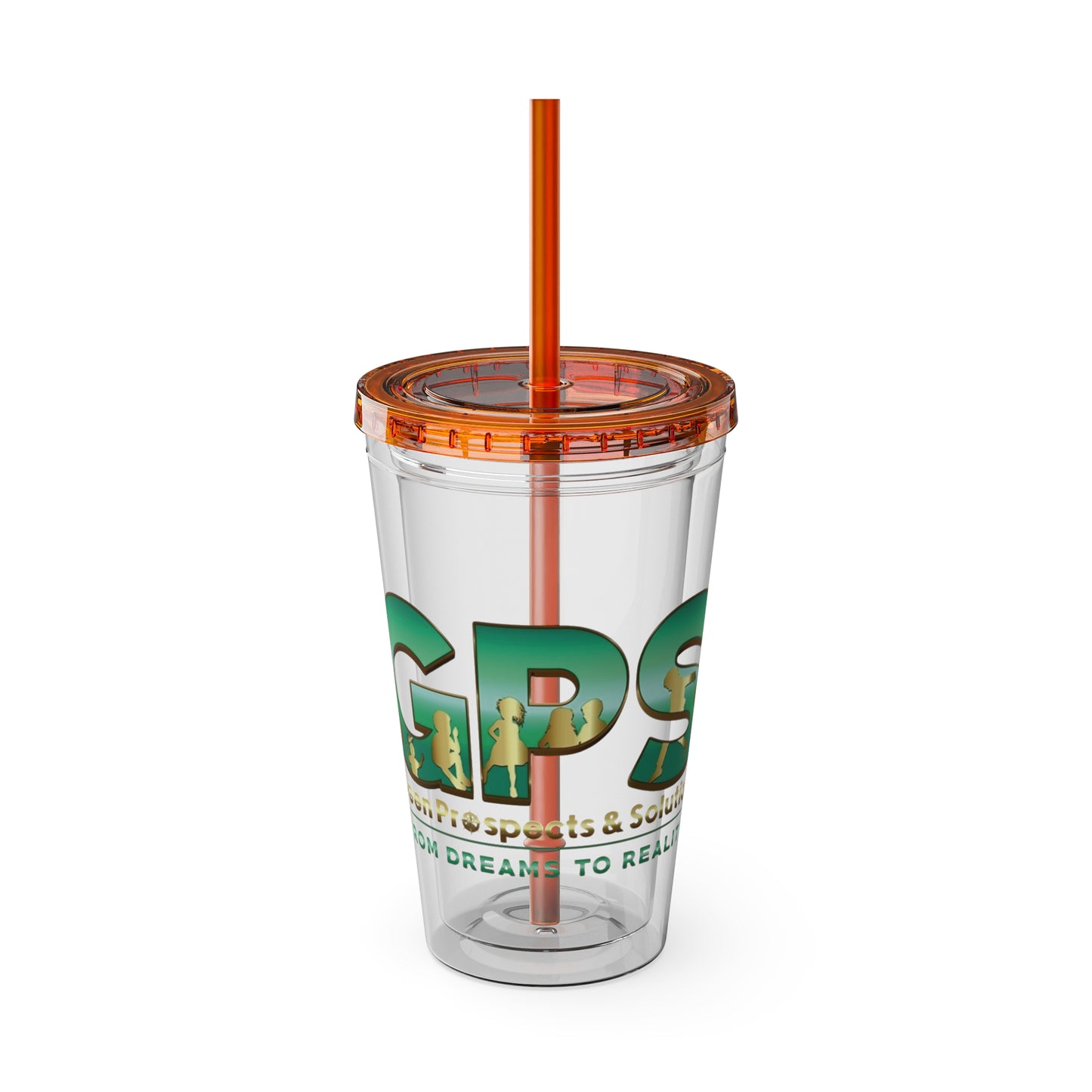 Sunsplash Tumbler with Straw, 16oz - GPS-2