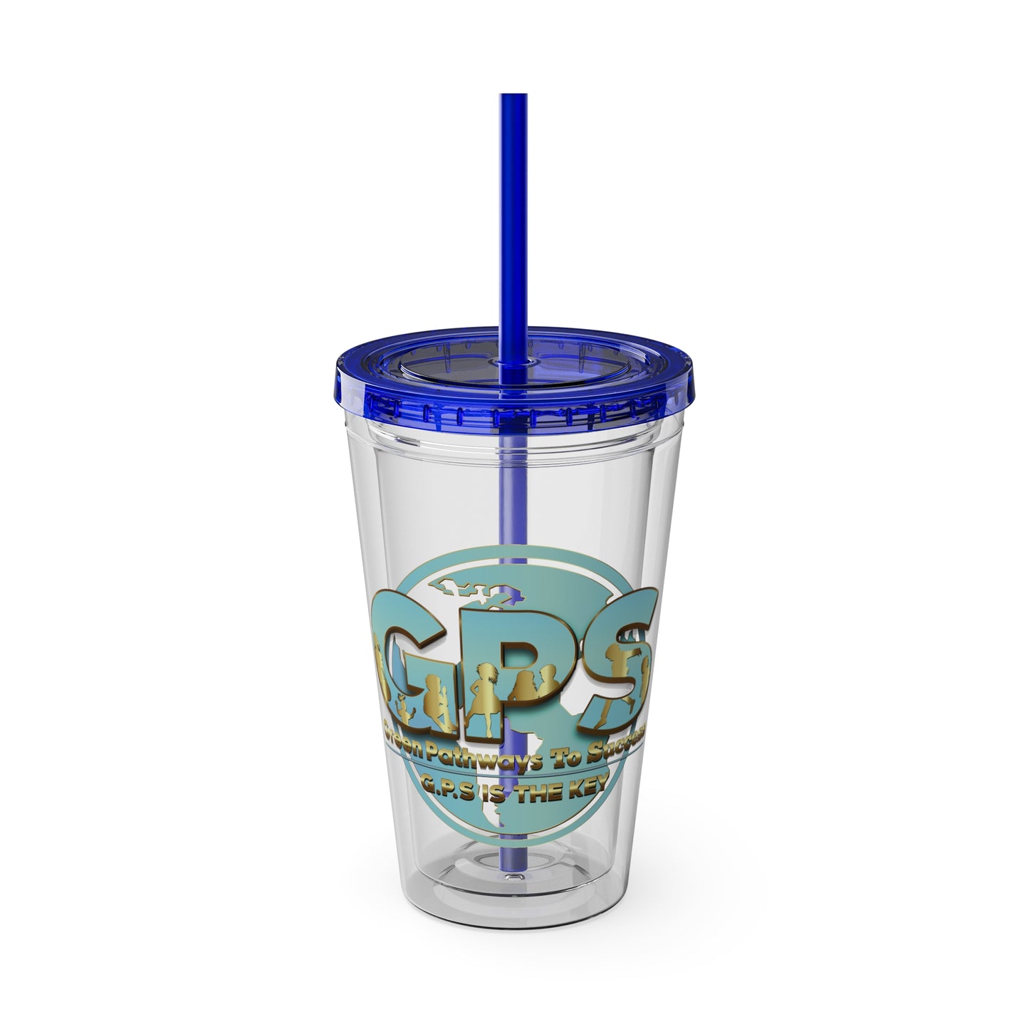 Sunsplash Tumbler with Straw, 16oz - GPS-1