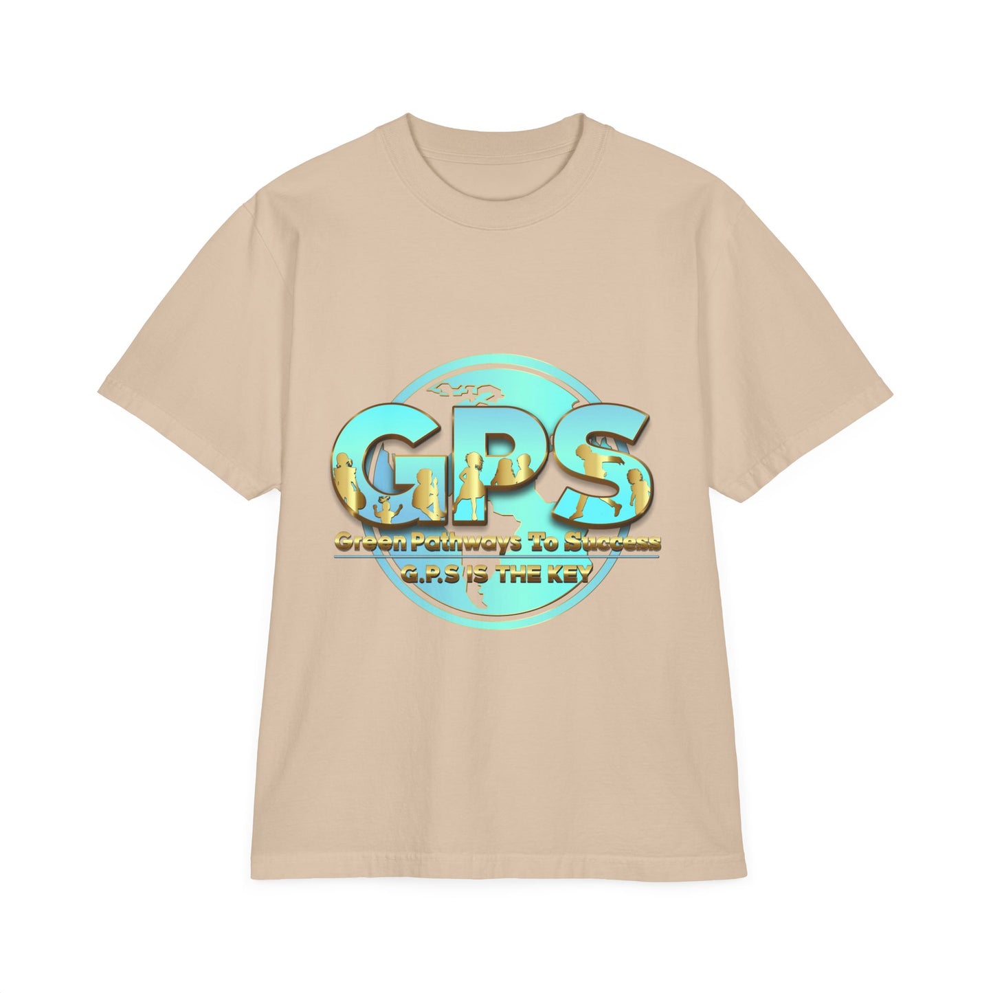 Unisex Garment-Dyed  Drop-Shoulder T-Shirt - GPS-1