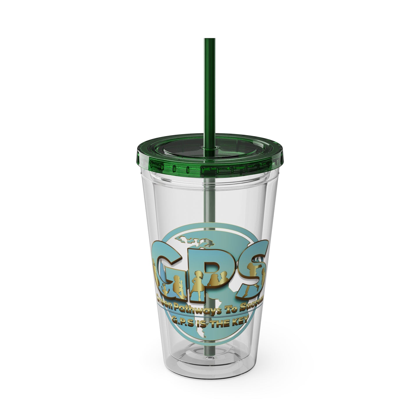 Sunsplash Tumbler with Straw, 16oz - GPS-1