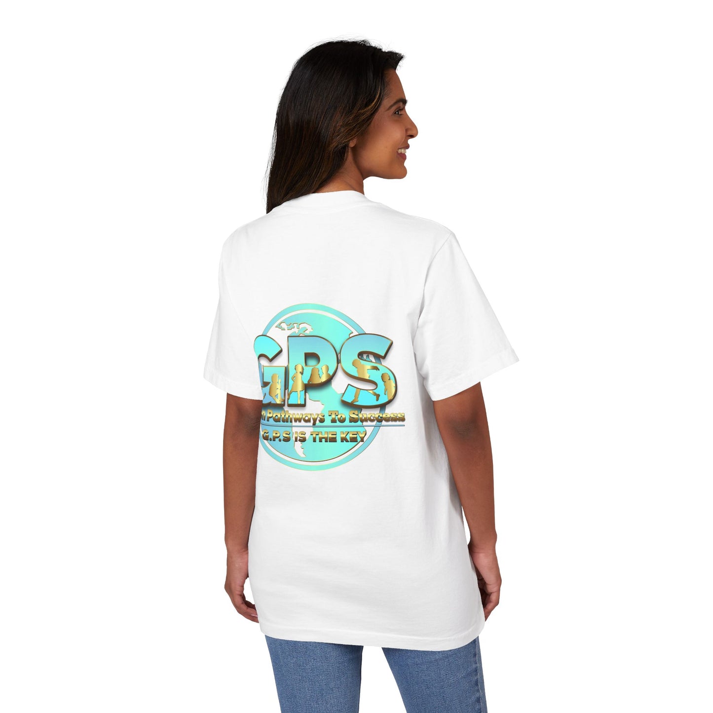 Unisex Garment-Dyed  Drop-Shoulder T-Shirt - GPS-1